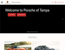 Tablet Screenshot of porscheoftampa.com